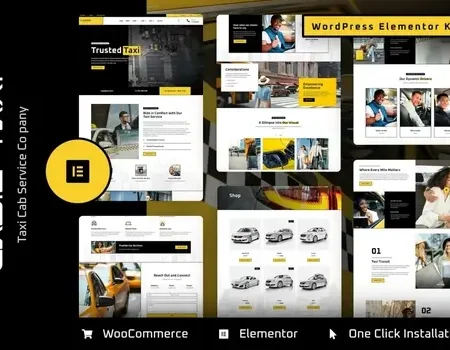 Cabie – Taxi Booking Service Elementor Pro Template Kit
