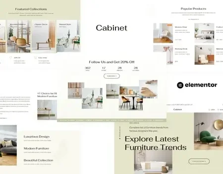Cabinet – Furniture Store Elementor Template Kit