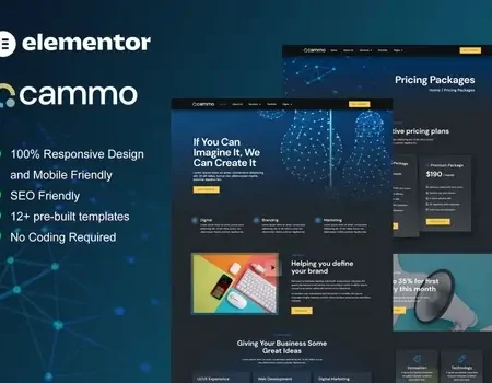 Cammo – Creative Agency Services Elementor Template Kit