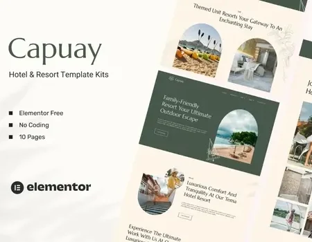 Capuay – Hotel & Resort Elementor Template Kit