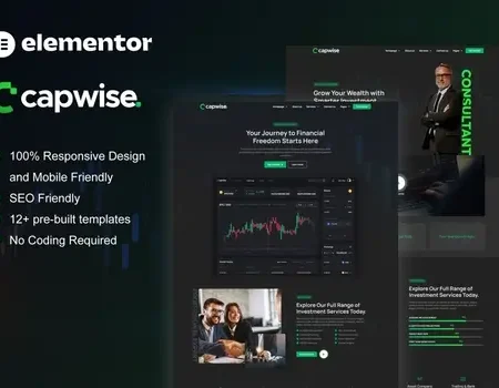 CapWise – Trading & Investment Elementor Pro Template Kit