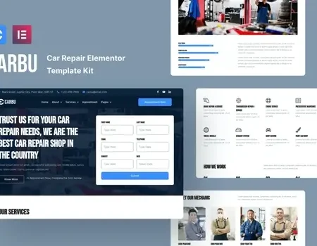 Carbu – Car Repair Elementor Template Kit