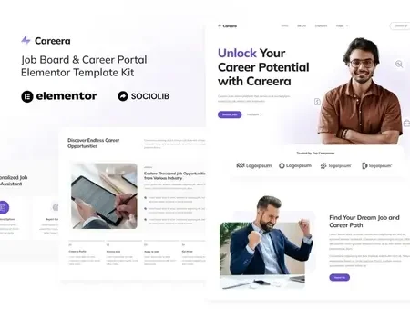 Careera – Job Board & Career Portal Elementor Template Kit