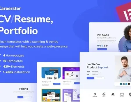 Careerster – CV/Resume Elementor Template Kit