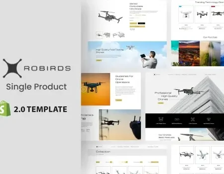 Robirds – Minimal Single Product Shopify Theme