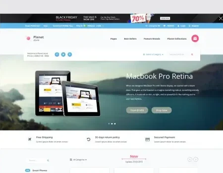 Planet Tech Store – Ecommerce Shopify Theme