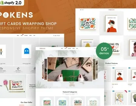 Pokens – Gift Cards Wrapping Shop Shopify Theme