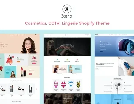 Sasha – Cosmetics, CCTV, lingerie Shopify Theme