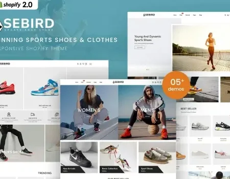 Sebird – Sports Shoes Responsive Shopify 2.0 Theme