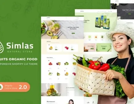 Simlas – Fruits Organic Food Shopify 2.0 Theme