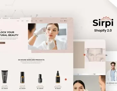 Sirpi – Medical Cosmetics Store Shopify Theme