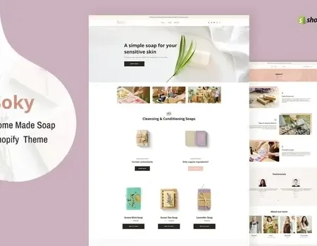 Soky – Handmade Soap, Organic Shopify Theme