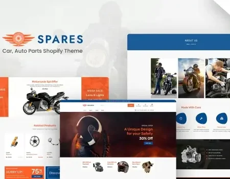 Spares – Car, Auto Parts,Automotive Shopify Theme