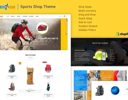 Sports Gear – Sports Shop Shopify Theme