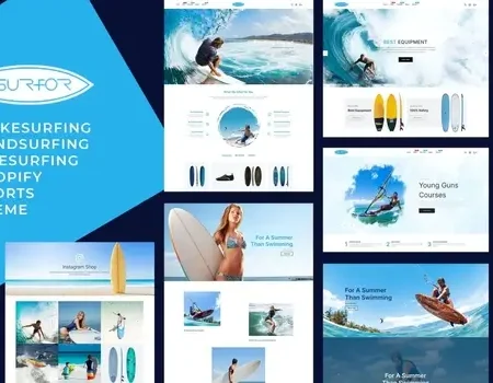 Surfor – Windsurfing Sports Shopify Theme