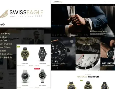 Swiss Eagle | Watch Shopify Theme