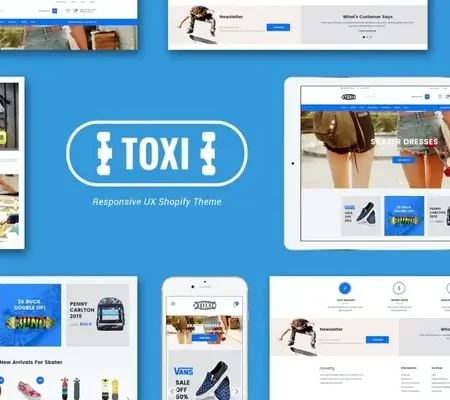 Toxi Responsive Skater Shopify Theme