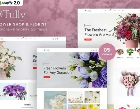 Tully – Flower Shop & FloristShopify 2.0 Theme