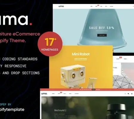 Uma – Minimal Clean Multiple Shopify Theme