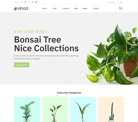 Vesoz – Plants And Nursery Shopify Theme