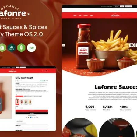 Lafonre | Gourmet Sauces & Spices Shopify Theme