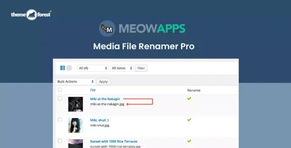 Media File Renamer Pro - Kho Plugin- Theme tổng hợp
