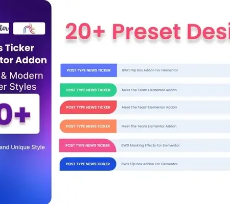 News Ticker Addon For Elementor