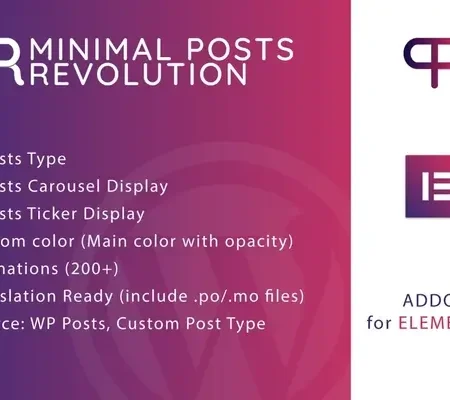 Minimal Posts Revolution For Elementor Plugin