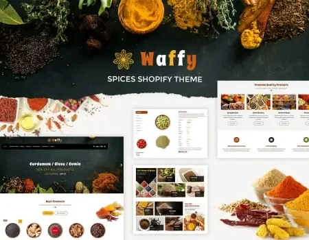 Waffy | Spices, Dry Fruits Store Shopify Theme