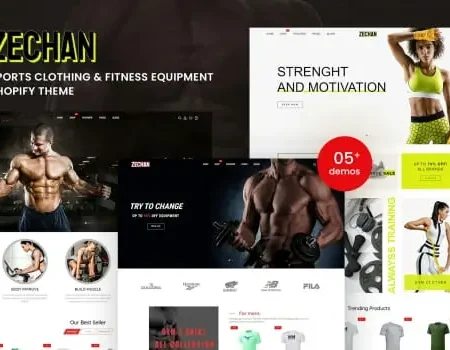 Zechan – Sports Clothing & Fitness Equipment Shopify Themes