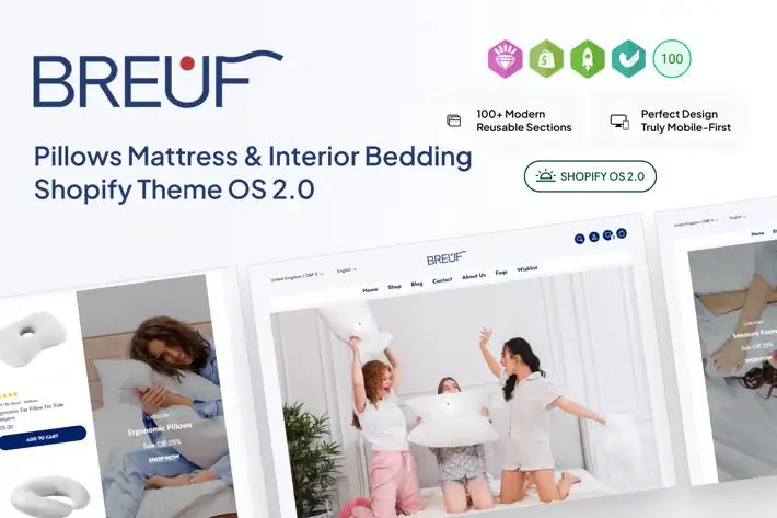 Breuf - Pillows- Mattress- & Interior -Bedding Breuf Pillows Mattress Interior Bedding