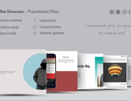 Parallax Showcase Effects – Present your products