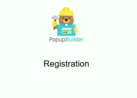 Popup Builder Registration