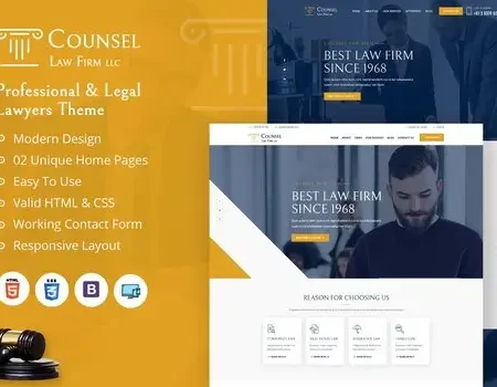 Advisom | Law Firm WordPress Theme