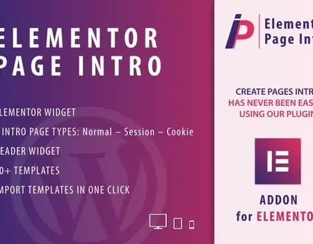 Page Intro for Elementor WordPress Plugin