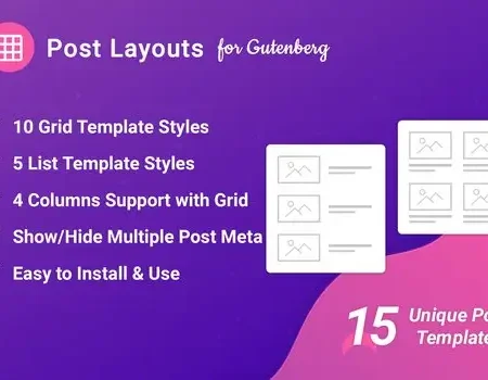 Post Layouts Pro for Gutenberg