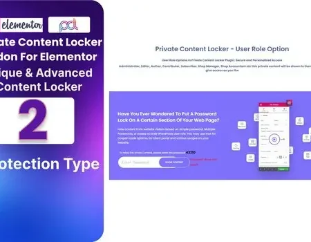 Private Content Locker Addon For Elementor