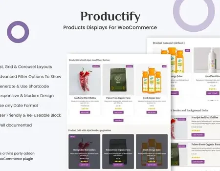 Products Displays For WooCommerce – Productify
