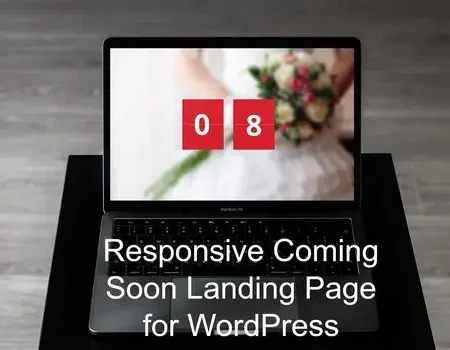 Responsive Coming Soon Landing Page for WordPress