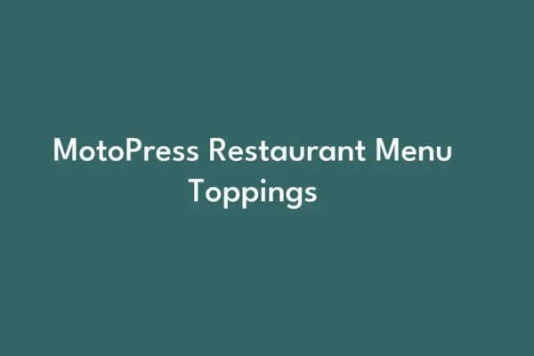 Restaurant Menu Toppings - Kho Plugin- Theme tổng hợp