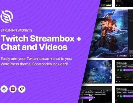 Struninn – Twitch Streambox and Chat For Elementor
