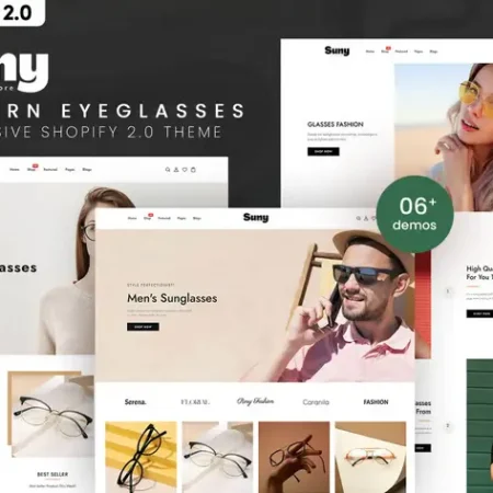 Suny - Modern EyeGlasses Shopify 2.0 Theme