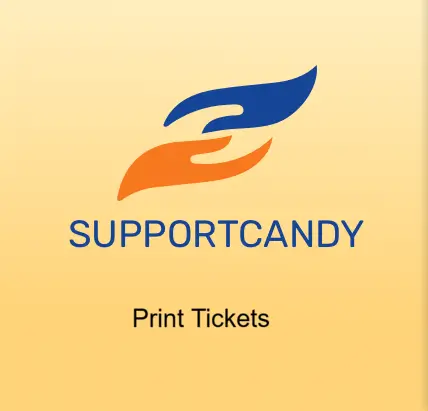 SupportCandy Print Tickets