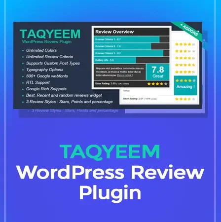 Taqyeem – WordPress Review Plugin