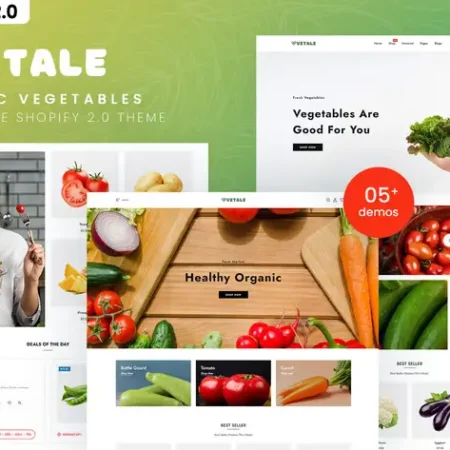 Vetale - Organic Vegetables Shopify 2.0 Theme