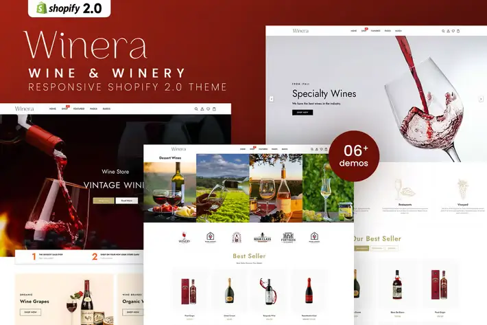 Winera - Wine- & Winery- Responsive- Shopify- 2.0 -Theme Winera Wine Winery Responsive Shopify 2.0 Theme