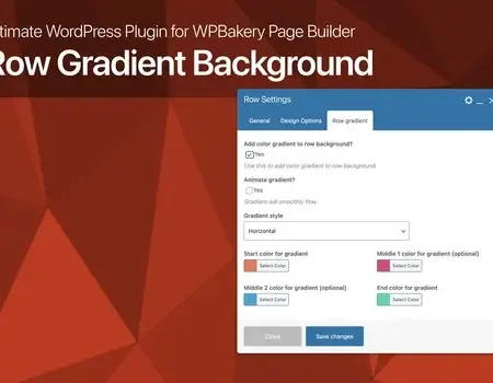 Row Gradient Background for WPBakery Page Builder