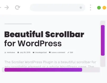 Scroller – Beautiful Scrollbar for WordPress