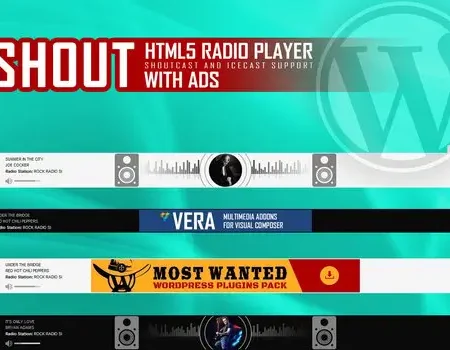 SHOUT – HTML5 Radio Player With Ads – WP Plugin
