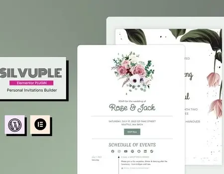 Silvuple – Elementor Online Invitation Maker